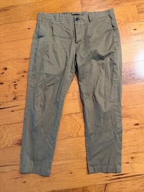 Massimo Dutti Olive Chino Pants